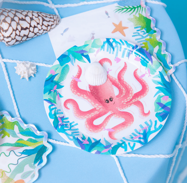 OCEAN Sea World Papperstallrikar 18 cm 6 st.