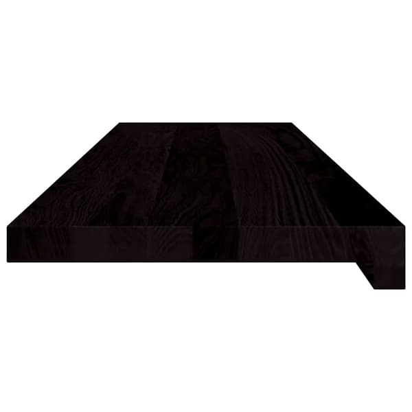 vidaXL trappetrin 2 stk. brun 90x30x2 cm massivt egetræ