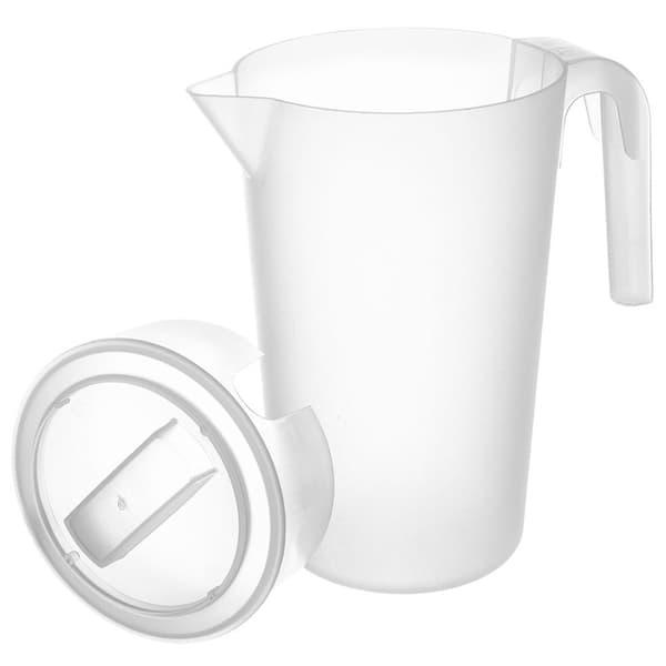 Plastkanna med lock 2,3 l