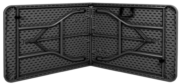 RATTAN cateringbord, der kan foldes sammen til en kuffert - 180 cm grå