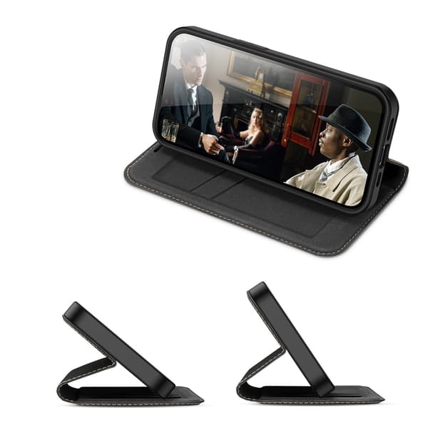 Dux Ducis Skin X2 cover til iPhone 14 Plus med magnetisk klap, sort