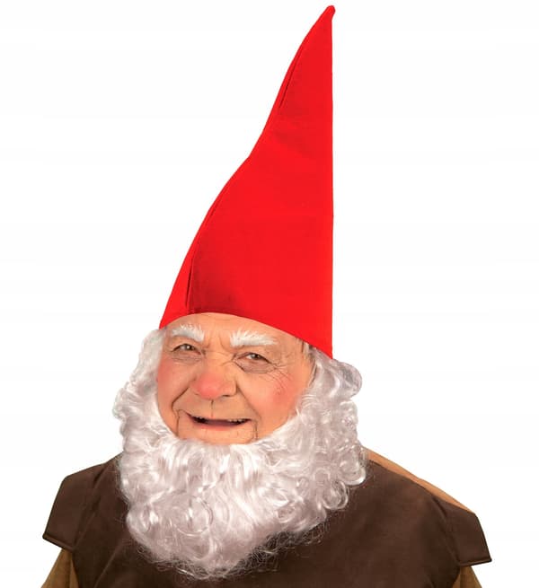 Pappa Smurf röd dvärg gnomkostym med hatt