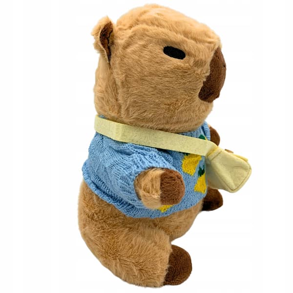 Capybara Plyslegetøjstrøje med pose Plyslegetøj 25 cm