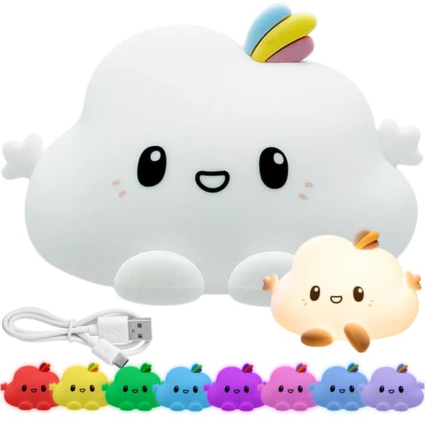 Silikone Cloud RGB LED Natlampe