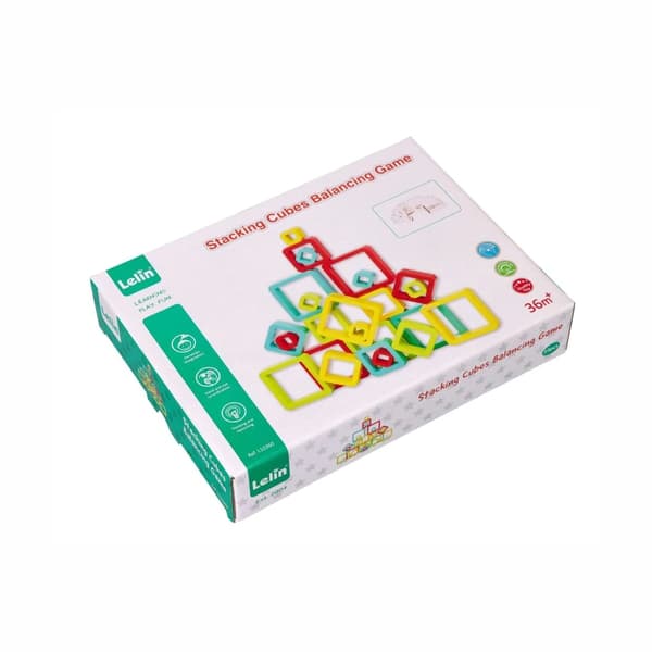 Lelin Geometriskt Balanseringspussel - Träarkadspel 3+