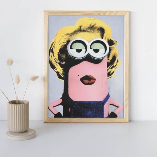 Maling efter tal billeder Minion Andy Warhol 40x50 cm