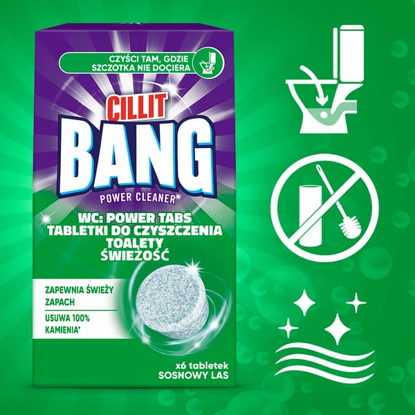 015412 Cillit Bang WC Tablett Tall 6 st