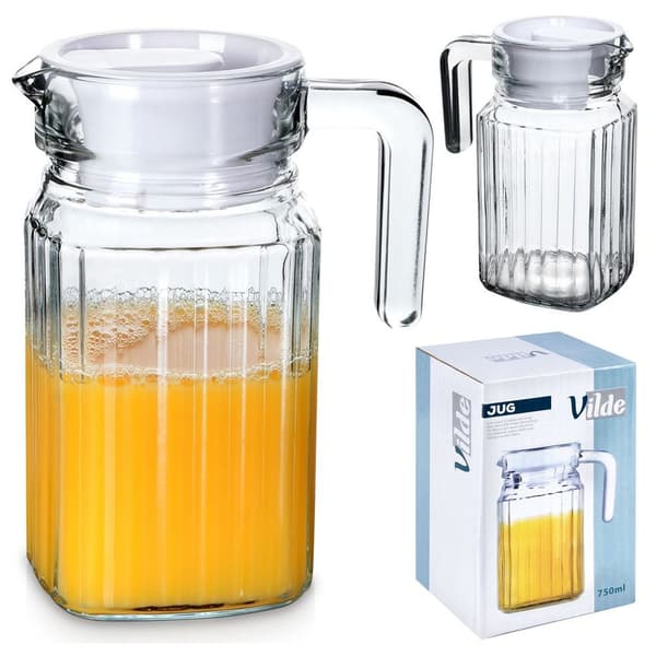 Lasinen kannu kannella 650 ml