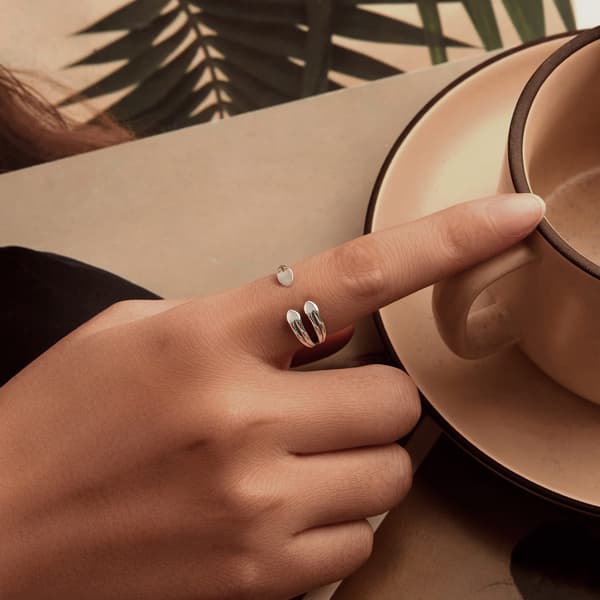 Silver universalring tre hjärtan silver 925