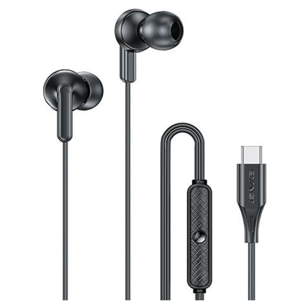 AWEI PC-25T USB-stereokuulokkeet-C musta