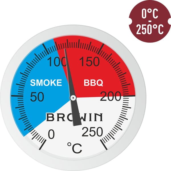 Røger- og grilltermometer 0-250°C