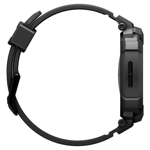 Spigen Rugged Armor Pro Rem til Samsung Galaxy Watch 8 40mm - Mat Sort