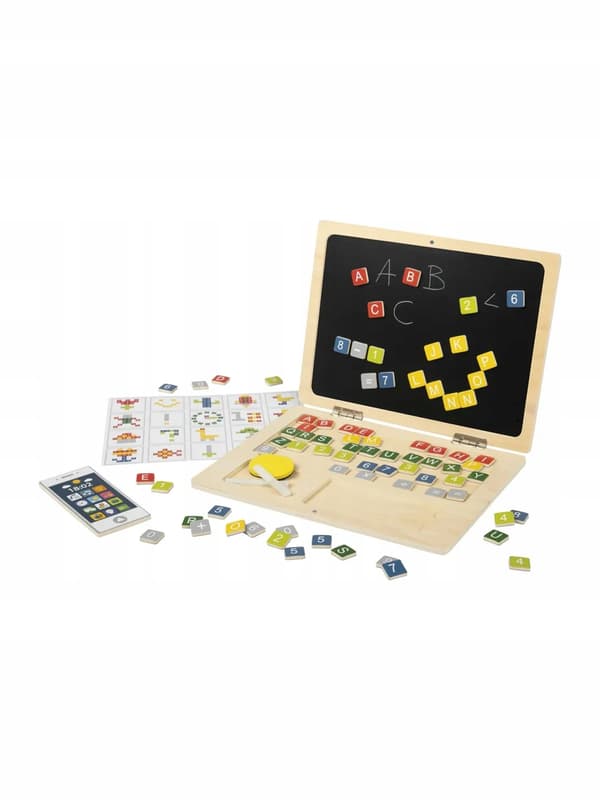 PLAYTIVE Trälaptop 84 delar 3+