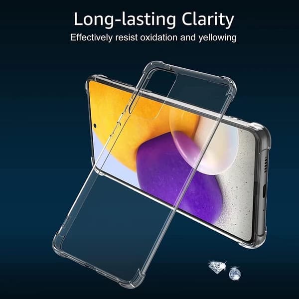 SAMSUNG GALAXY A73 5G:N SILIKONISUOJA, VÄRITÖN LÄPINÄKYVÄ