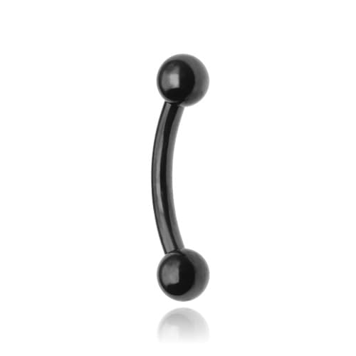 Titanium bananørering - sort - TB-002 1.2/8/3