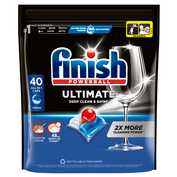 Finish 40 kapsler ultimate regular