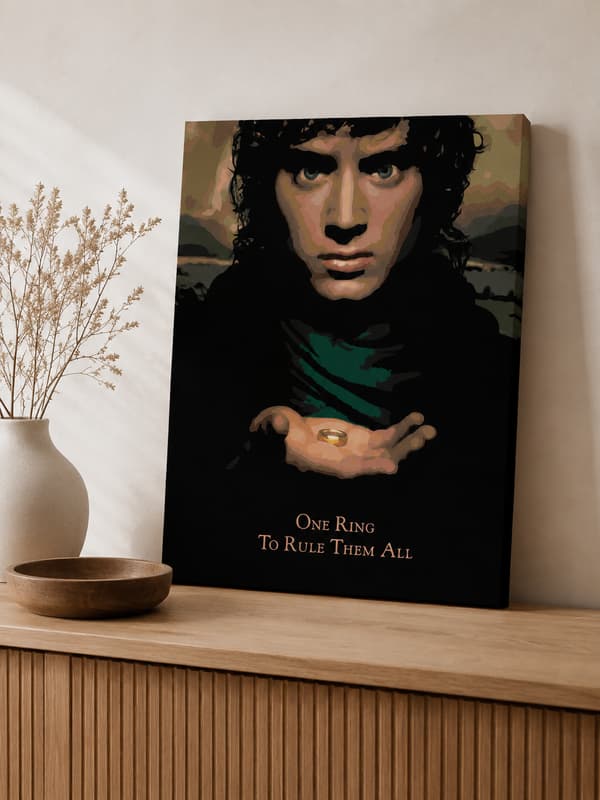 Målning med siffror Frodo med ringen 40x50 cm