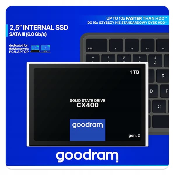 Goodram CX400 Gen2 1TB SATA III 2.5 SSD
