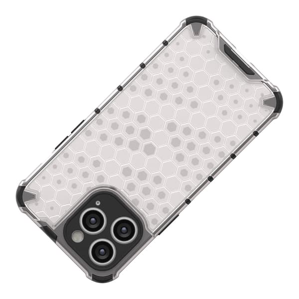Honeycomb iPhone 14 Pro Max Hybrid Armor-skal Blå