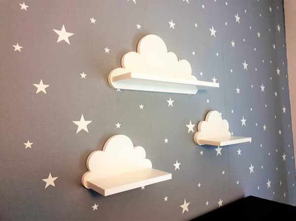 Cloud Shelves Sæt med 3 Bamser - Prestige