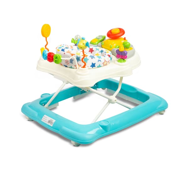 Stepp rollator lyseblå