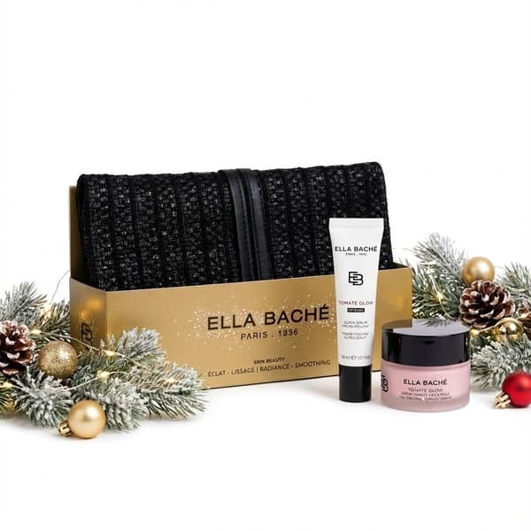 Juluppljusande set - tomatkräm + serum + necessär