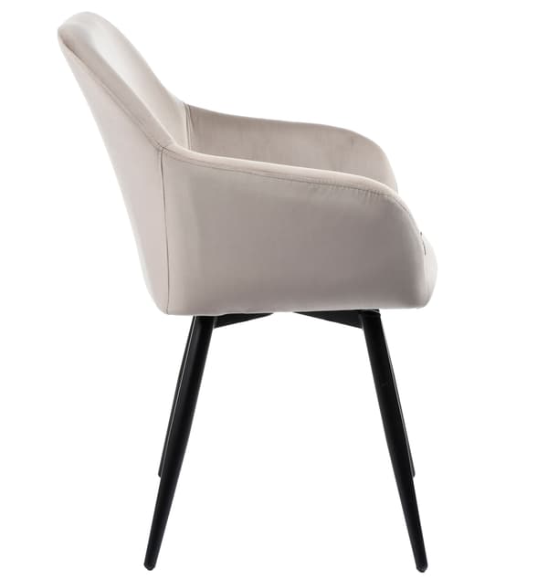 ESMO polstret drejestol, beige velour