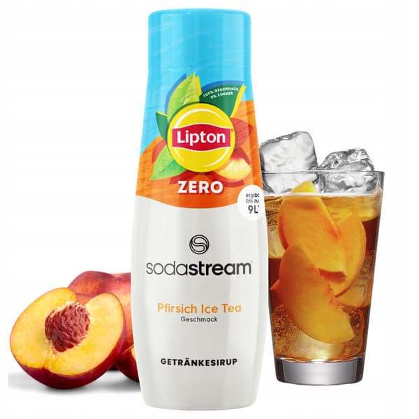 2x SodaStream Lipton Iste Persika Zero Sockerfri Sirap + Pepsi Max Lime
