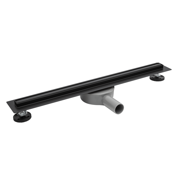 Slim&Low ProLine Sort Lineært Afløb 70 cm sort
