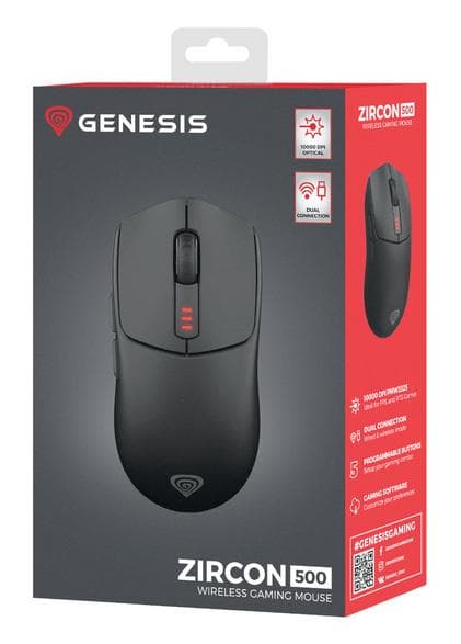 GENESIS Zircon 500 G2 Trådløs Mus Sort