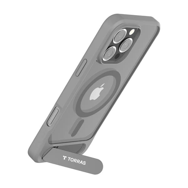 Torras Pstand Series-cover til iPhone 16 ProMax (grå)