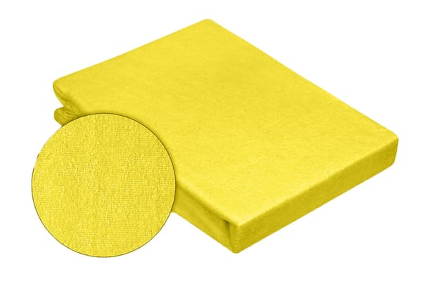 Frottélagen med elastik PREMIUM 70x140x10 Gul
