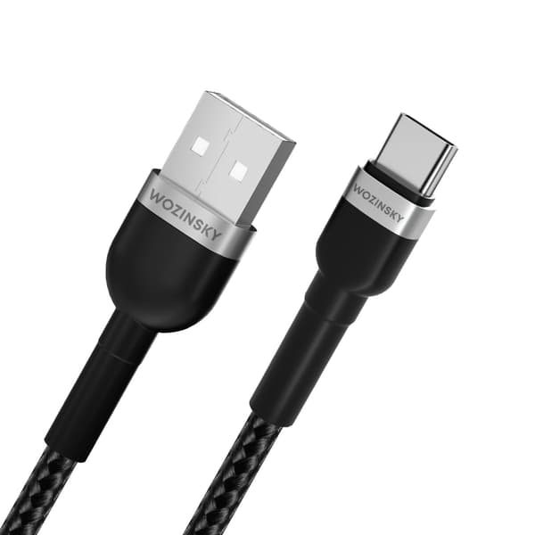 Wozinsky WNBAC2 USB-A / USB-C 2.4A -kaapeli 2 m - musta