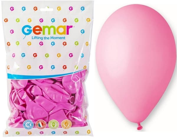 G110 pastelli-ilmapalloja 12 - pinkki 06/ 100 kpl.