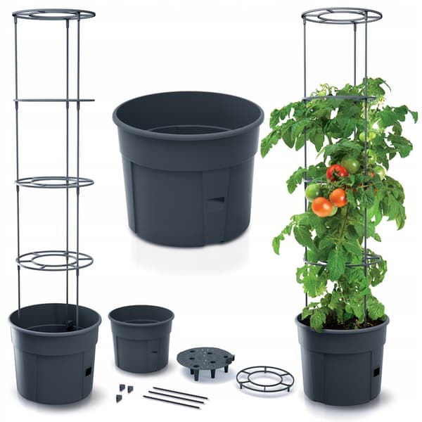 Potte til tomatdyrkning med støtte 28l