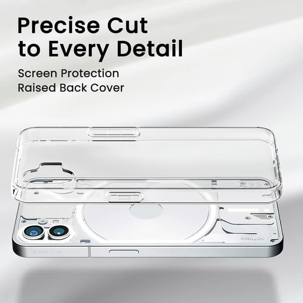 COVER FOR NOTHING PHONE 2022 SILIKONE SOLID CLEAR BAGSIDER