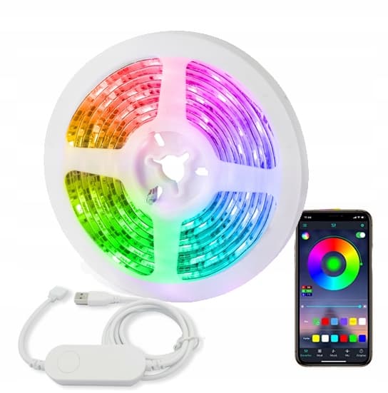 RGB LED-strimmel 5m WiFi-styring TUYA SMART