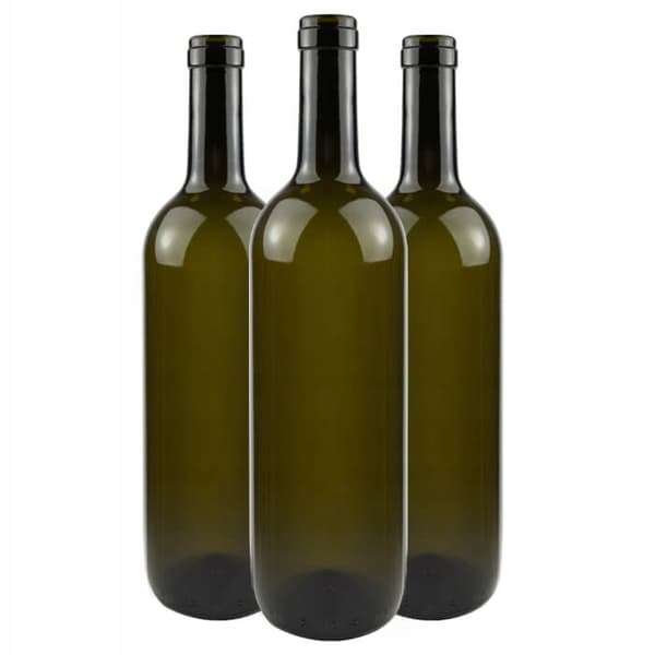 10 st OLIVGRÖNA VINFLASKOR, KLAR + kork