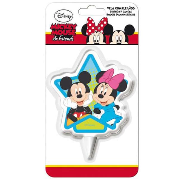Mickey Mouse Minnie 2D fødselsdagskagelys