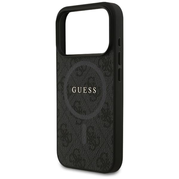 Guess 4G Ring Classic Logo MagSafe-etui til iPhone 17 Pro – sort