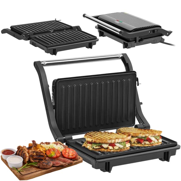 Teesa panini-grilli voileipägrilli 1000W 3 asentoa