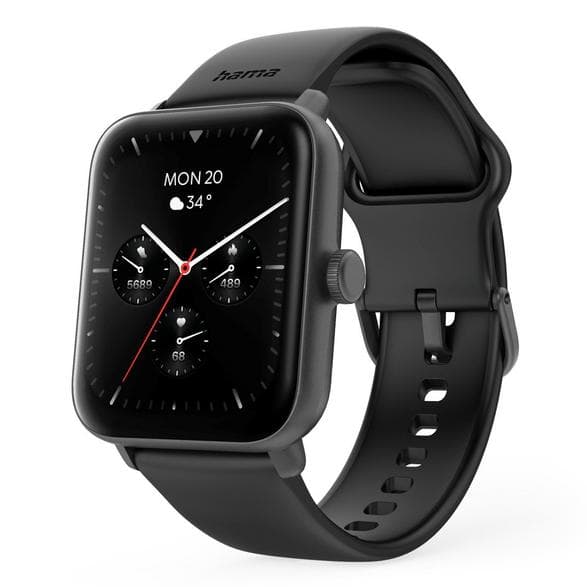 HAMA 6010 GPS smartwatch rektangulær sort
