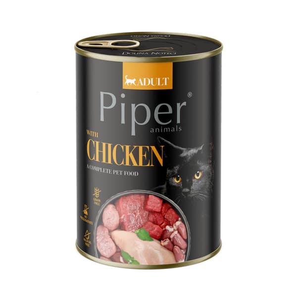 PIPER vådfoder til katte med kylling 400 g