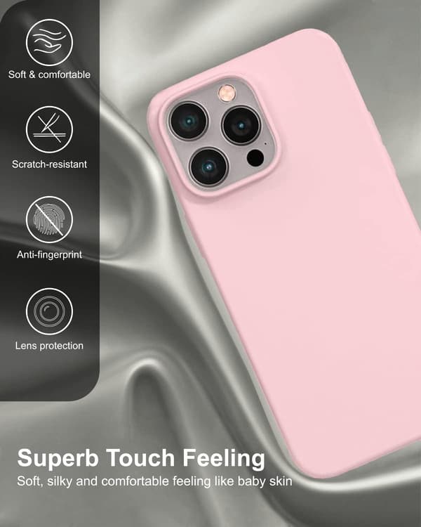 APPLE IPHONE 14 PRO MAX SILIKONIKUORI VAALEANPUNAINEN
