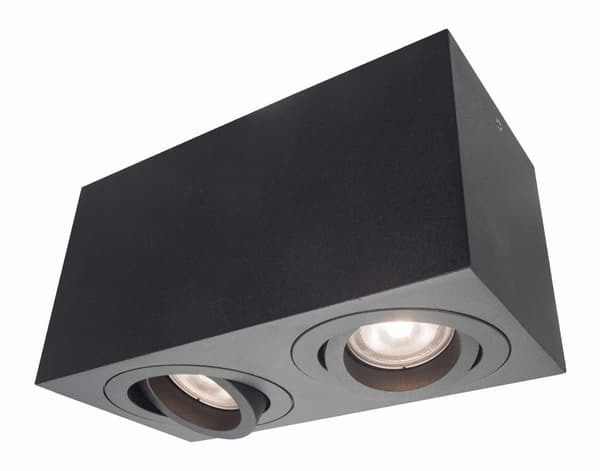 DOWNLIGHT LYON 2 GU10 SORT LYS PRESTIGE LP-5881/2SM BK