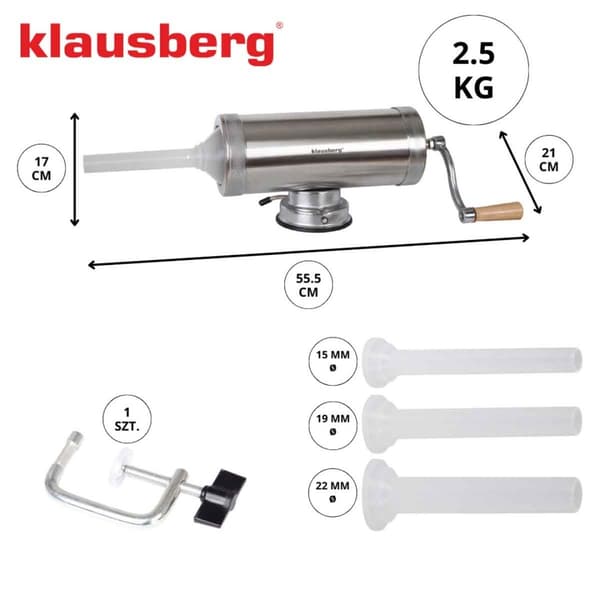 MANUEL PØLSEFYLDER 2,5 kg KLAUSBERG KB-7925