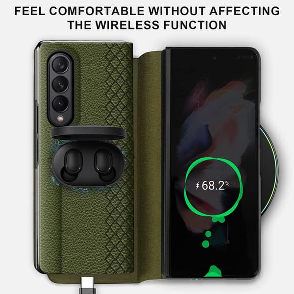 MAGNETISK GRØNT ETUI TIL SAMSUNG GALAXY Z FOLD 3