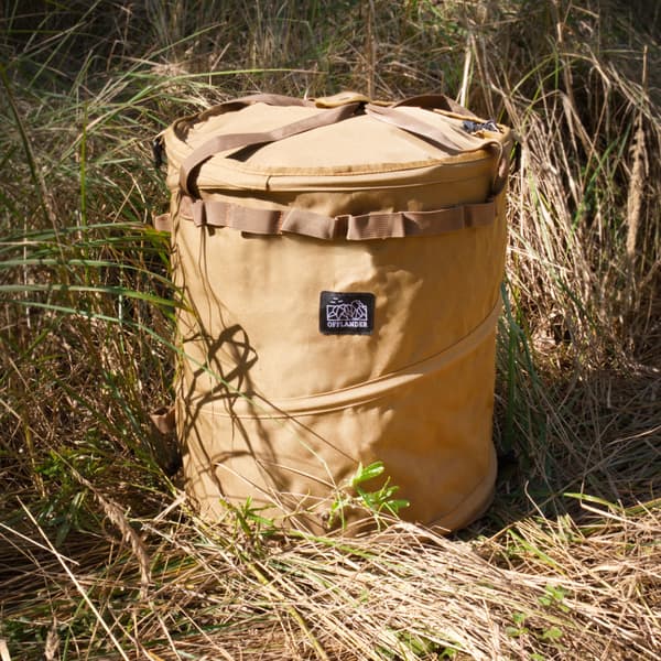 OFFLANDER KURV CAMPING CYLINDRISK KHAKI