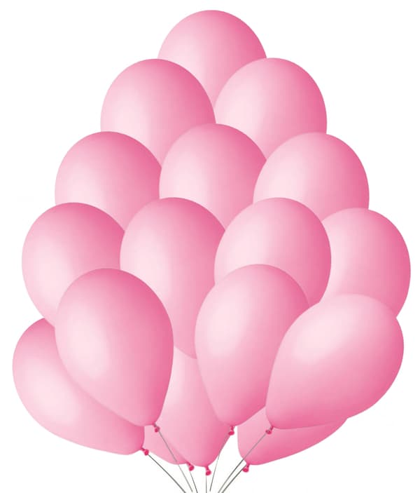 Ballonger G120 pastellrosa 13 cm 25 st.