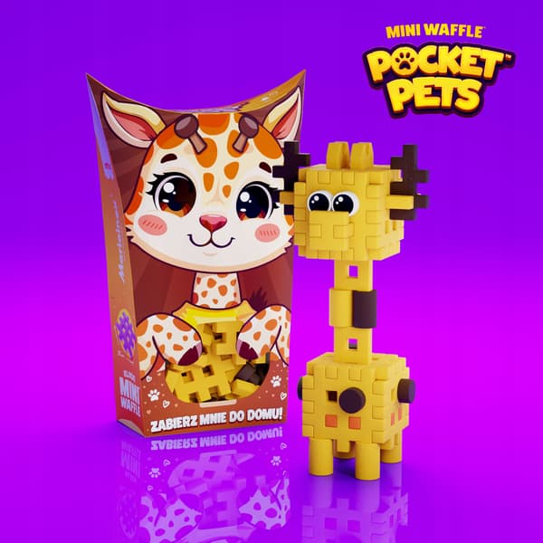 Marioinex Mini Waffle POKET PETS - GIRAFF-set